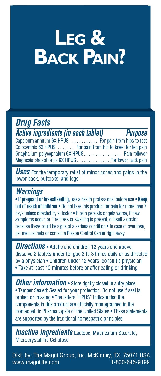MagniLife dissolving tablets in glass illustrate quick-dissolve action for relief.