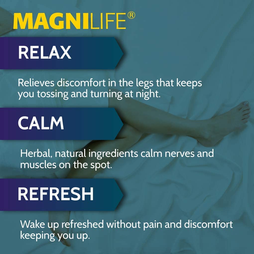 MagniLife Relaxing Leg Cream PM lavender flowers image highlighting sleep-friendly aromatherapy
