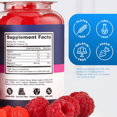 Packaging image of Magnesium Glycinate Gummies Raspberry 400mg