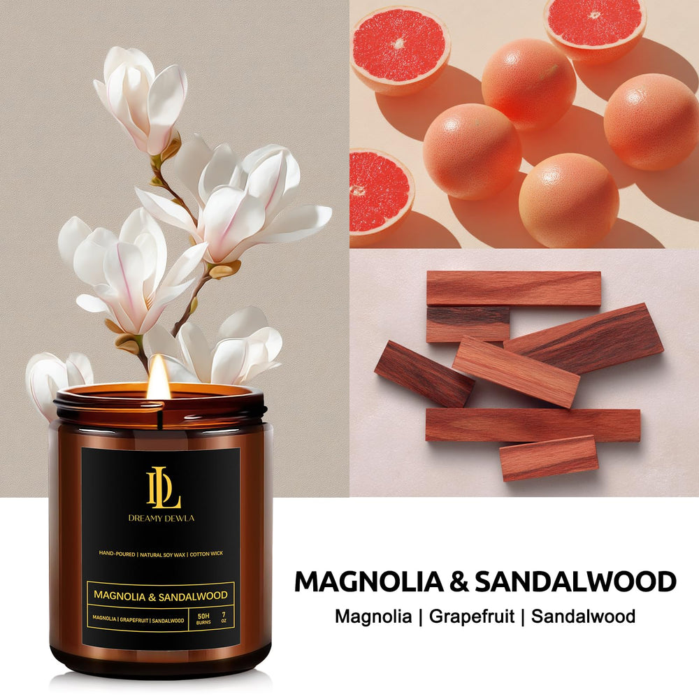 Natural soy wax candle with lead-free cotton wick