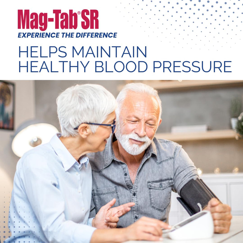 100-count Mag-Tab SR bottle on a kitchen counter