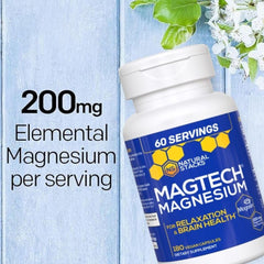 Graphic illustrating three magnesium forms in MagTech formula