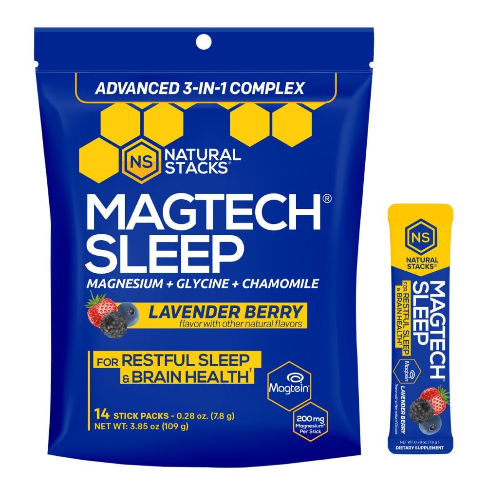 MagTech magnesium sleep powder bottle