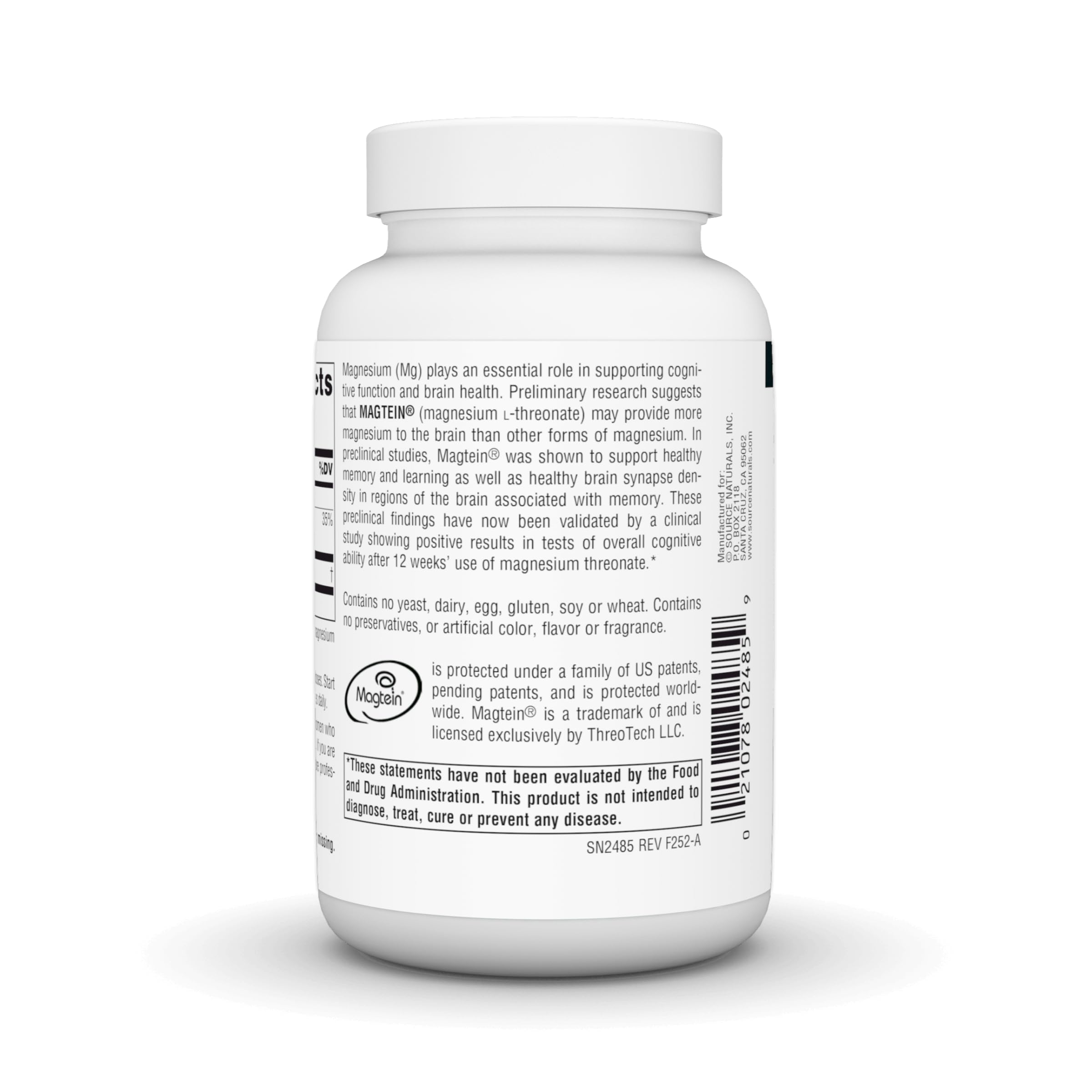 Graphic highlighting Magtein benefits for focus and concentration