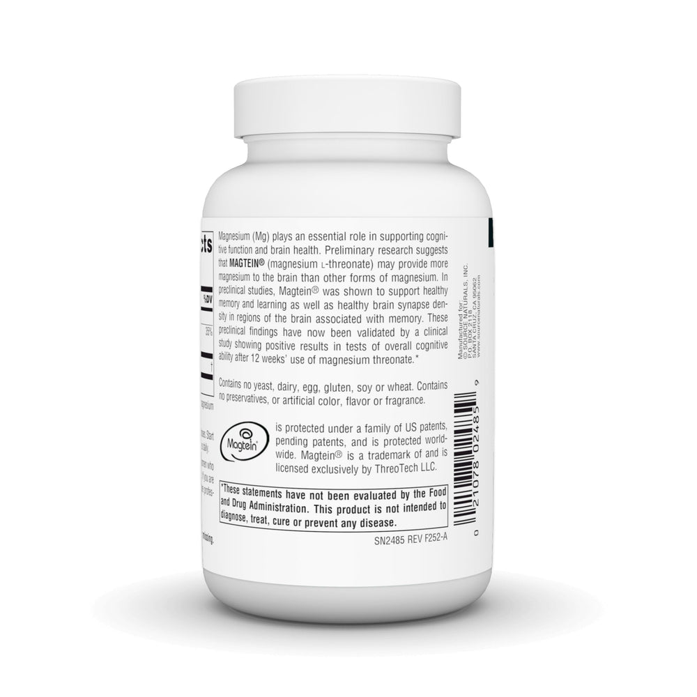 Graphic highlighting Magtein benefits for focus and concentration