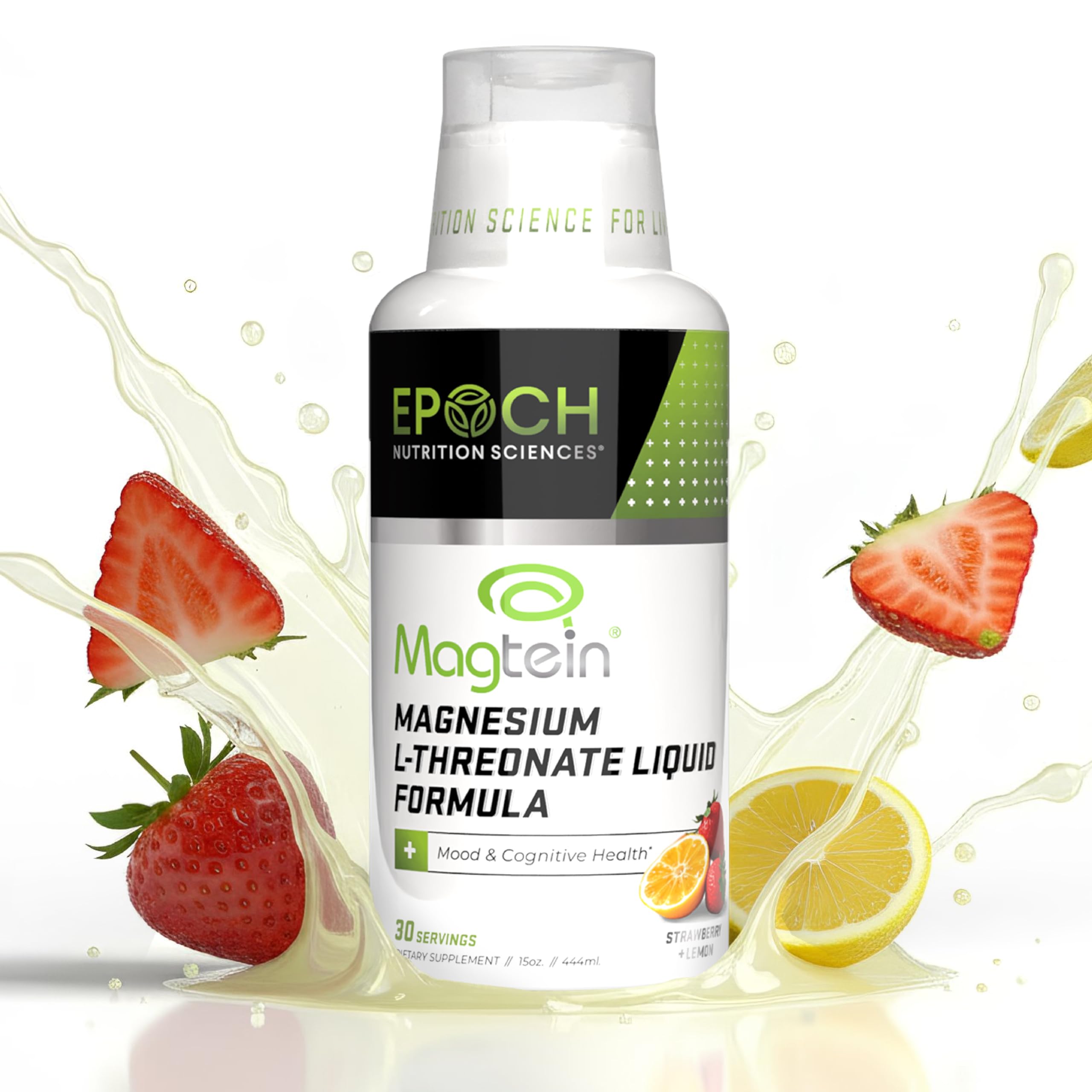 Hero image of Magtein Magnesium L-Threonate Liquid 2000mg bottle