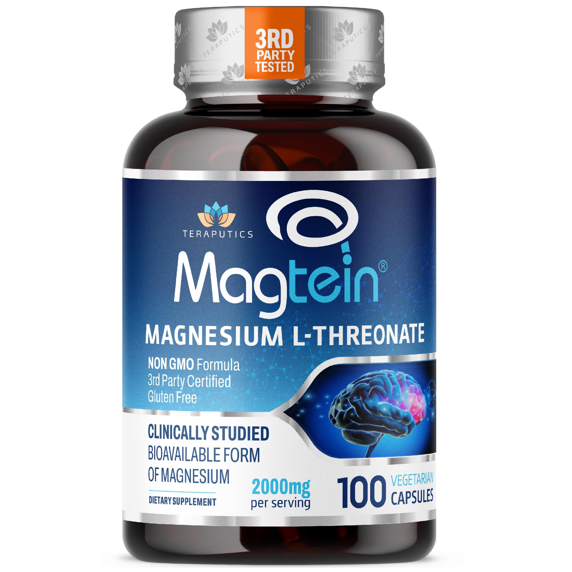 Magtein Magnesium L-Threonate bottle and label