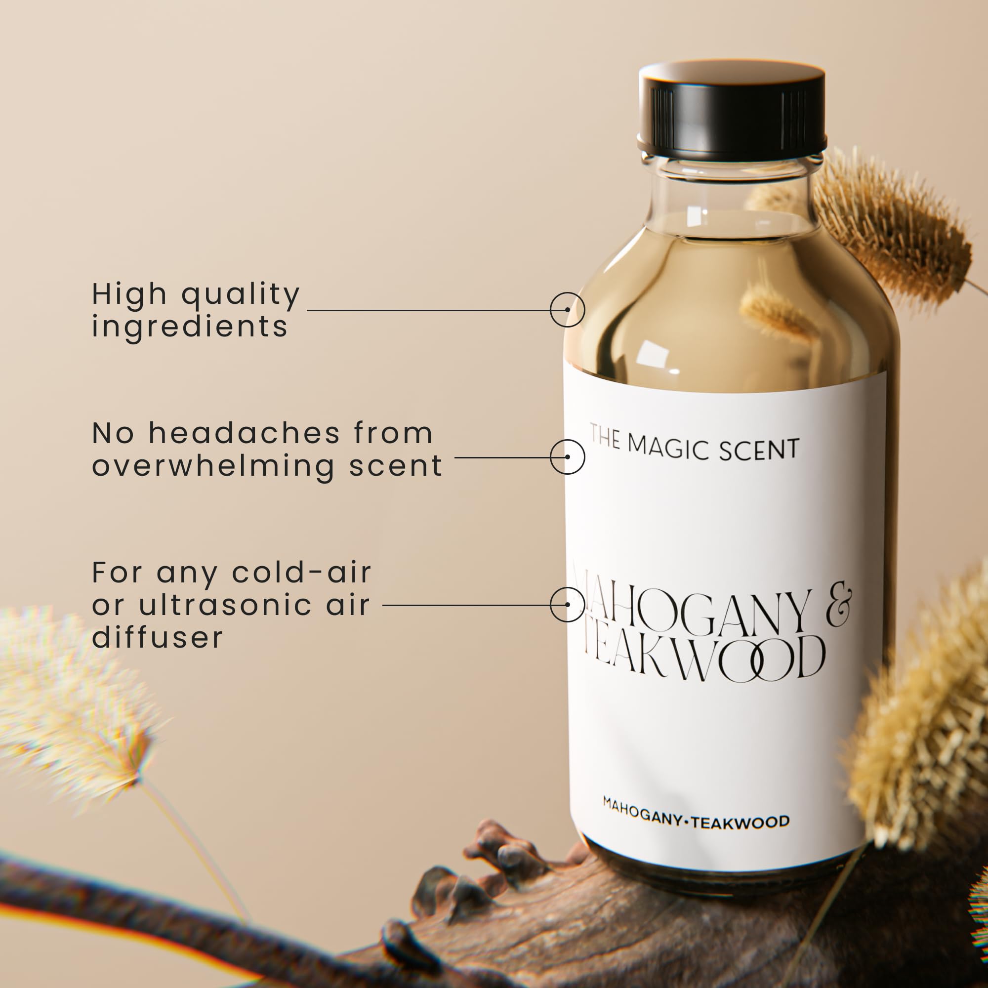 Packaging box for The Magic Scent Mahogany & Teakwood Diffuser Oil