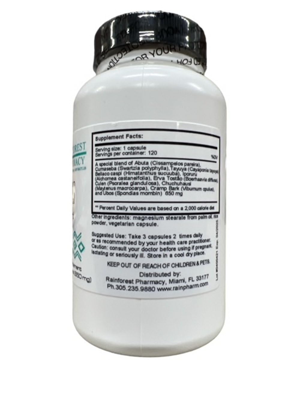 Wildcrafted maidenhair fern herbal supplement