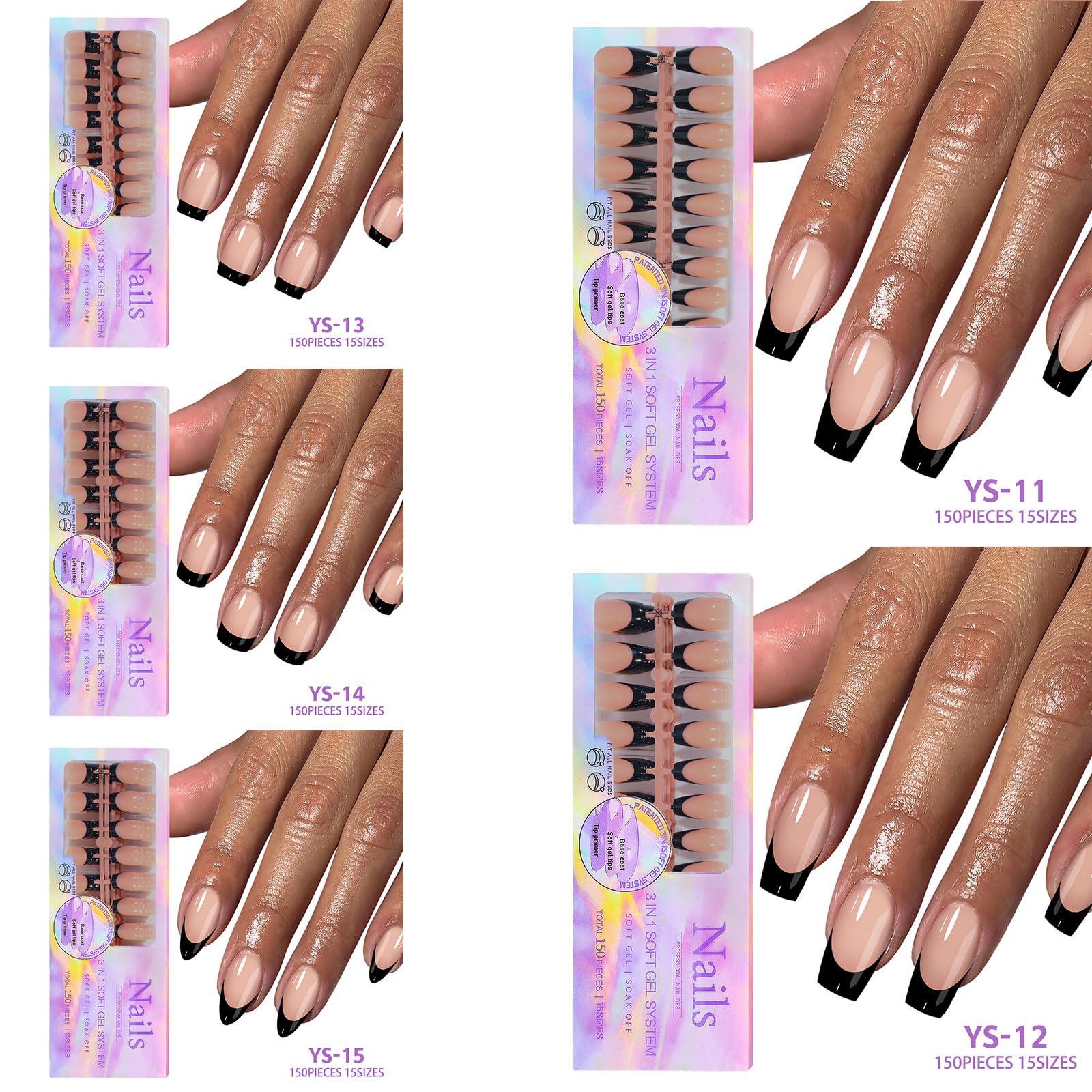 Maigitur nail art designs on tip for versatile fashion changes and creativity.