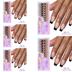 Maigitur nail art designs on tip for versatile fashion changes and creativity.