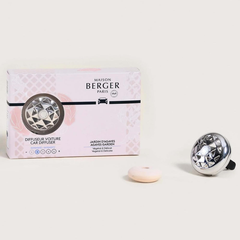 MAISON BERGER Joy Agave Garden clip demonstrates horizontal and vertical vent compatibility.