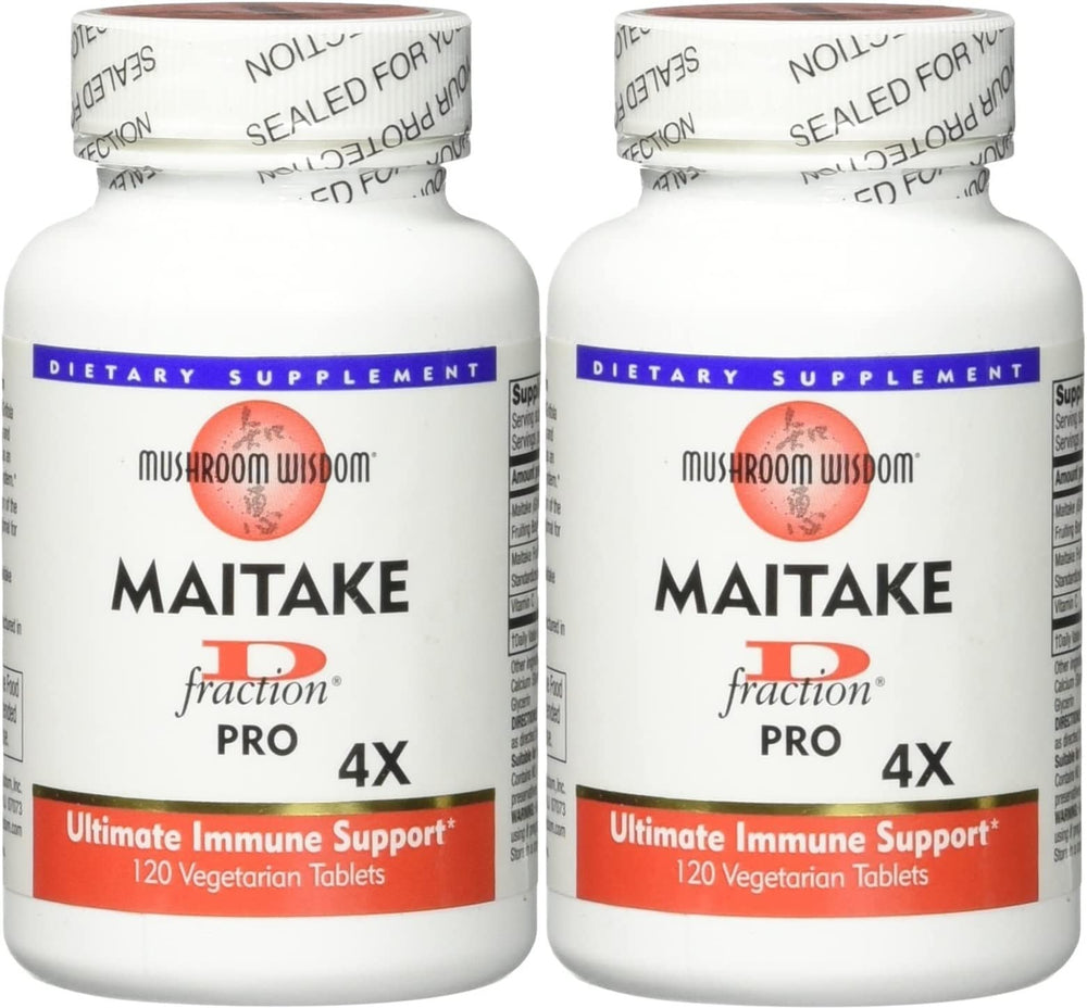 Product image: Mushroom Wisdom Maitake D-Fraction Pro 120 Count Pack of 2 bottle