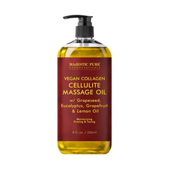 Majestic Pure Anti-Cellulite Massage Oil bottle 8 fl oz