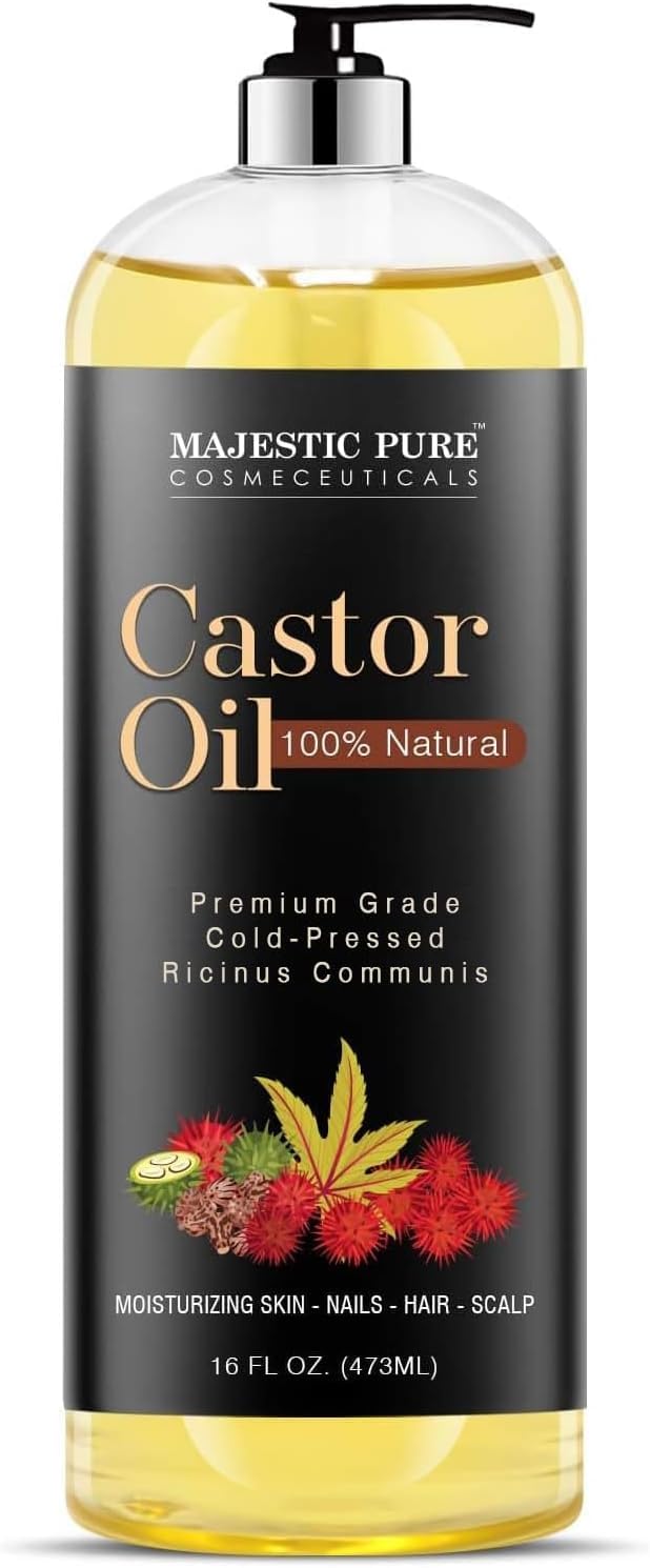 Majestic Pure Castor Oil bottle 16 oz