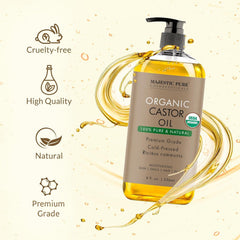 Castor oil texture close-up