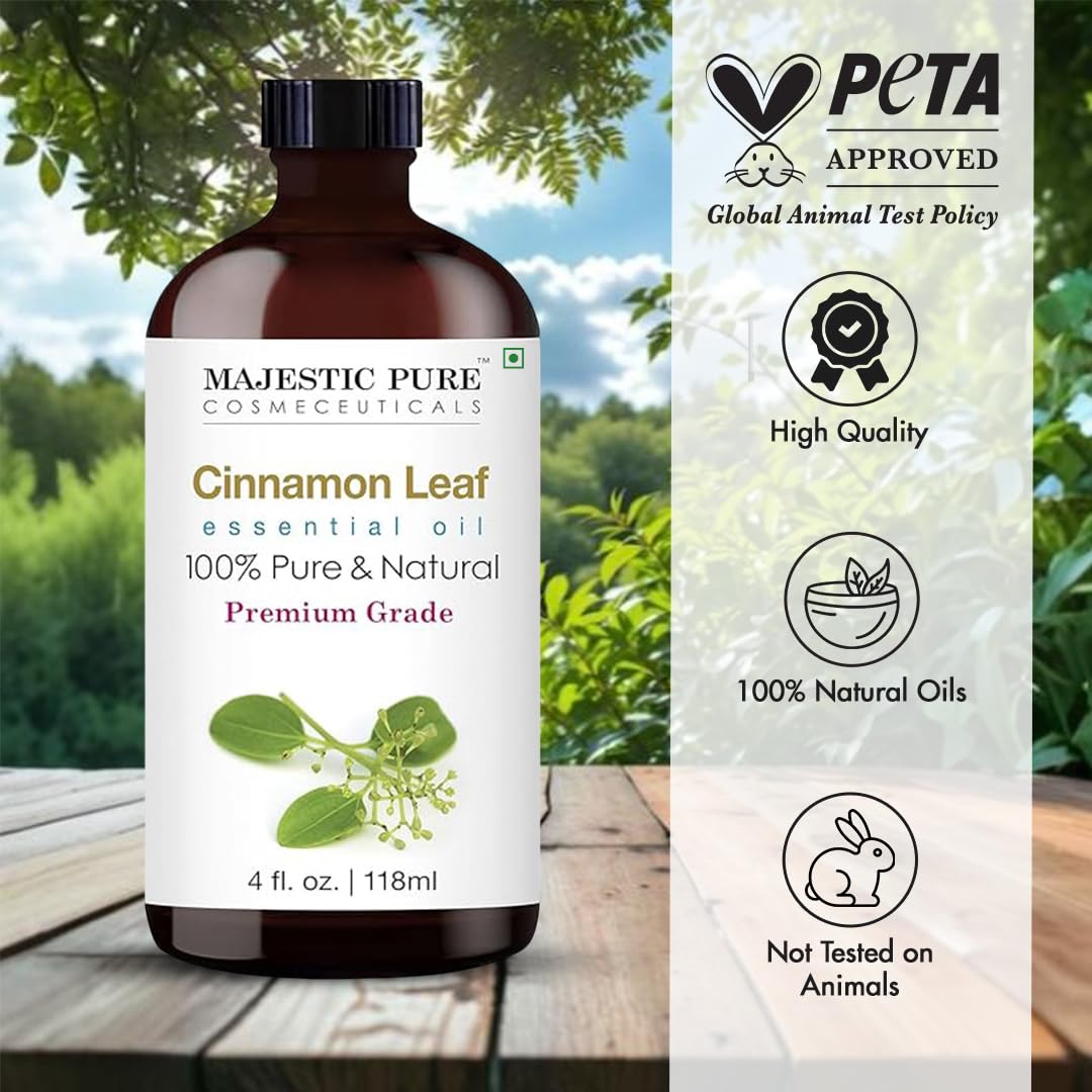 Aromatherapy setup with cinnamon essential oil