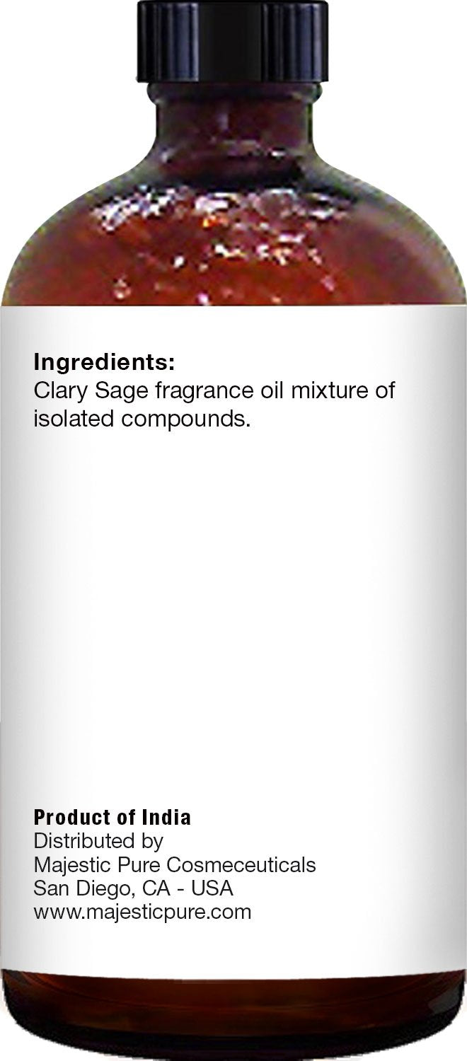 Quality lab testing certificate for Majestic Pure Clary Sage Oil
