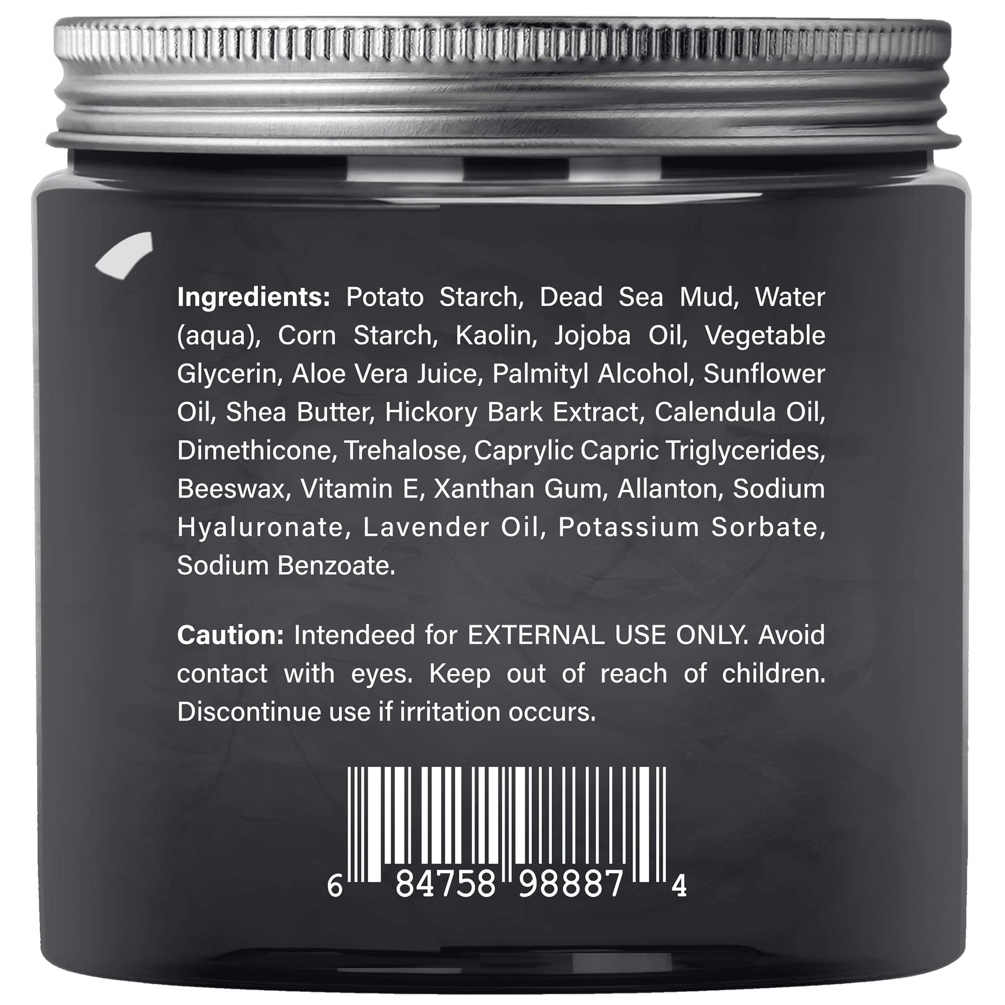 Majestic Pure Dead Sea Mud Mask lavender oil detail highlighting calming aroma for all skin types.