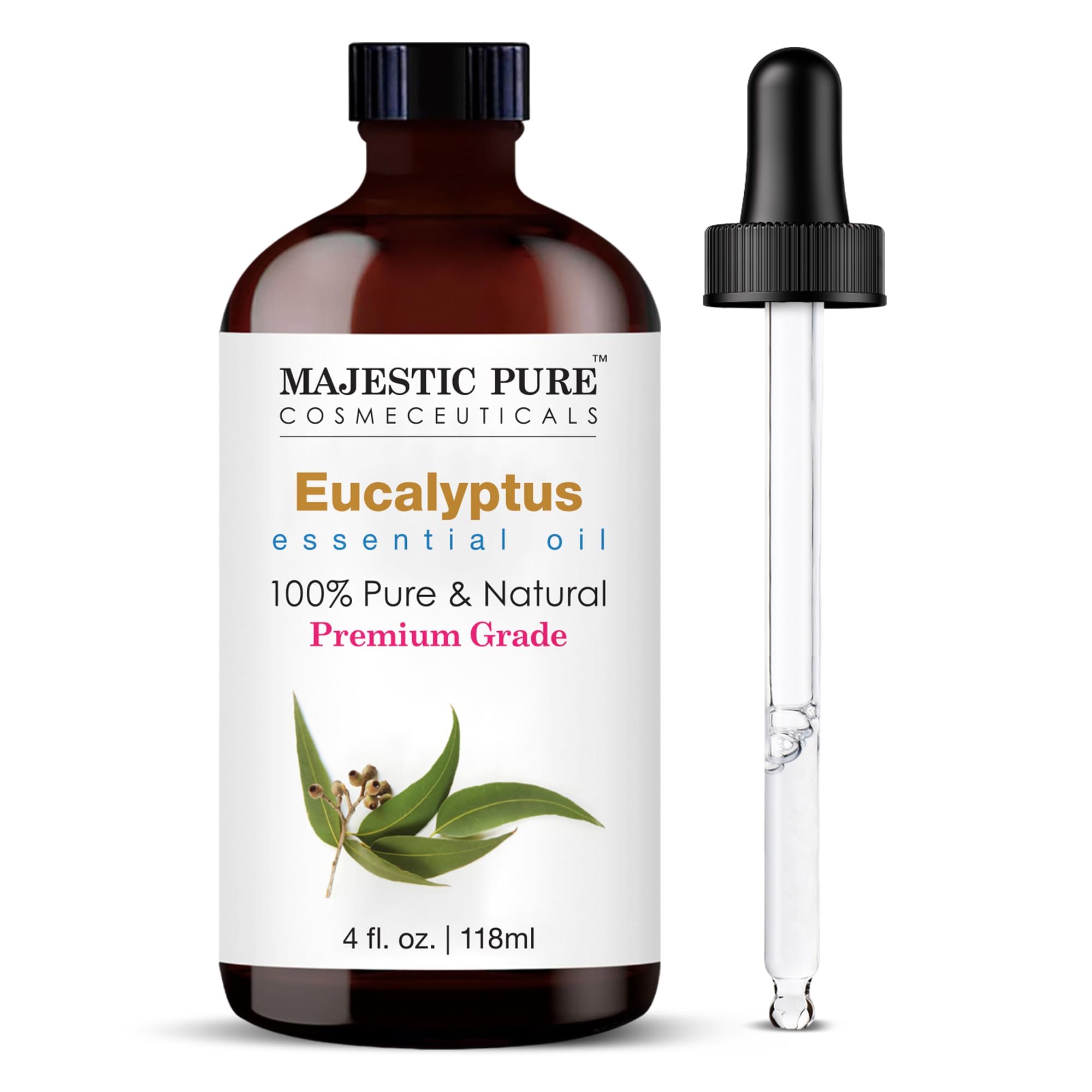 Majestic Pure Eucalyptus Essential Oil 4 oz bottle