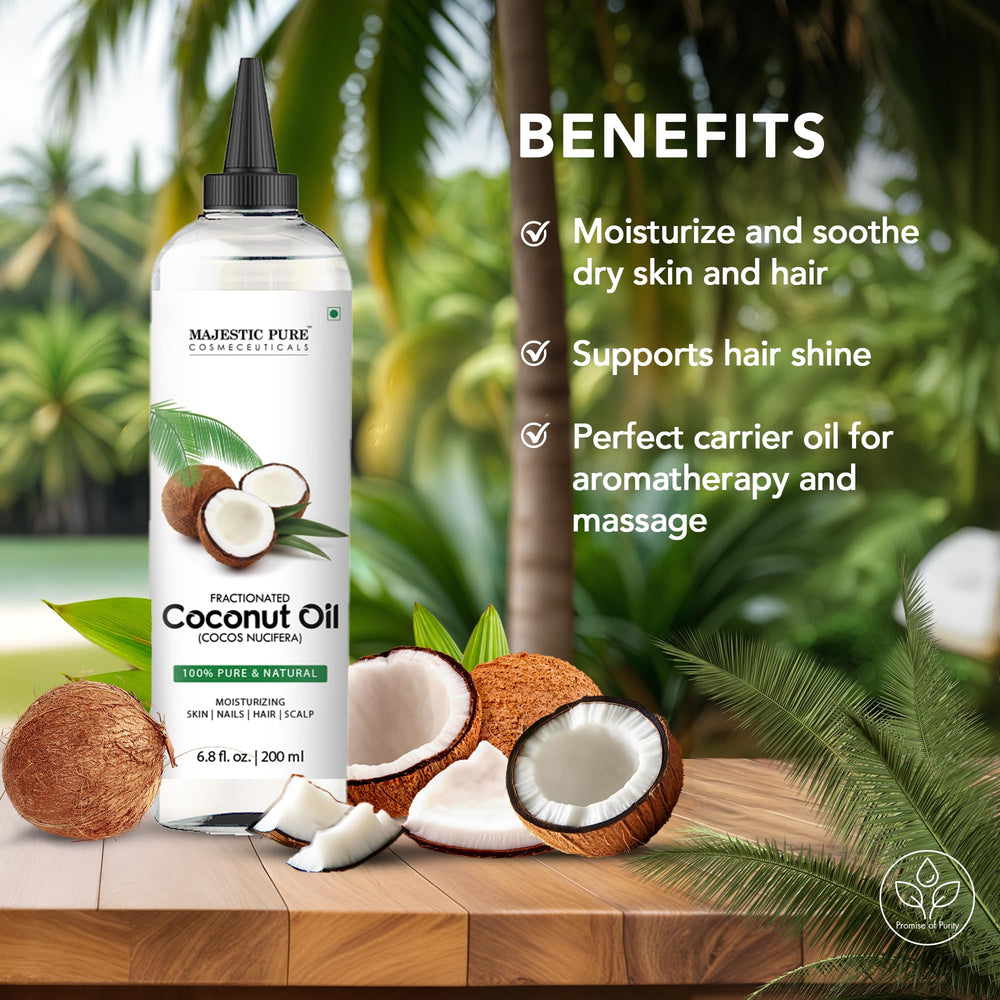 Using fractionated coconut oil for massage