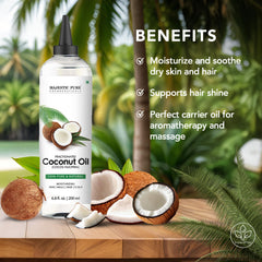 Using fractionated coconut oil for massage