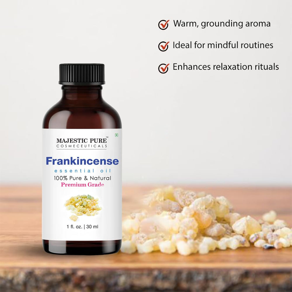 Frankincense essential oil being used in a diffuser