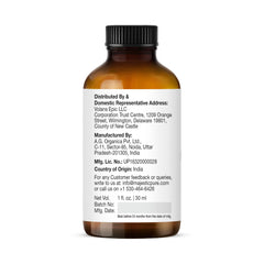 Amber bottle protecting essential oil from UV light