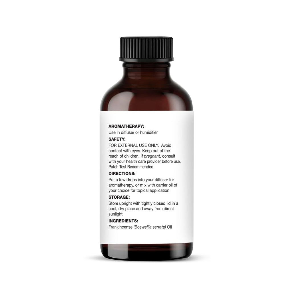 Frankincense essential oil used in skincare formulation