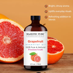 Amber bottle and packaging for Majestic Pure Grapefruit Oil