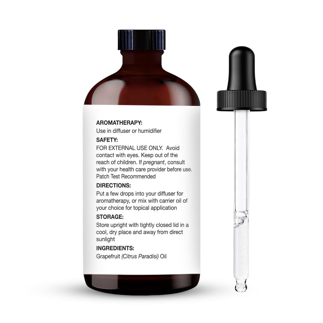 Grapefruit essential oil used in diffuser and aromatherapy