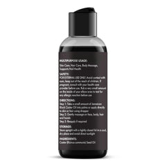 Natural, pure Jamaican Black Castor Oil in container