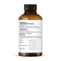 Close-up of amber glass bottle of Majestic Pure Lemongrass oil