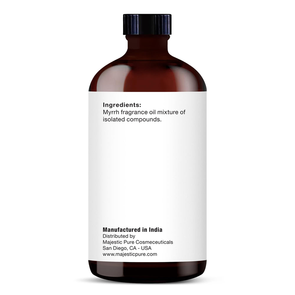 Packaging view of Majestic Pure Myrrh essential oil bottle - image 6