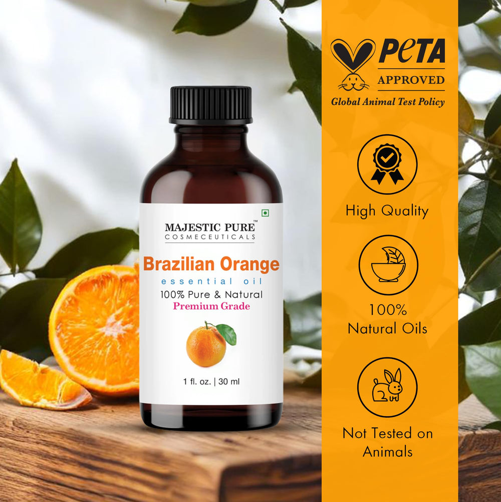 Orange essential oil in diffuser for aromatherapy
