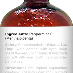 Peppermint essential oil ideal for diffuser and aromatherapy