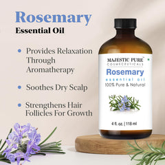 Packaging photo showing 4 fl oz bottle of rosemary oil