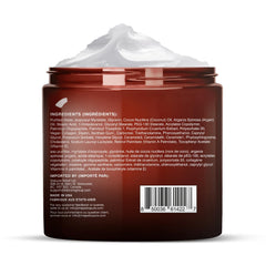 Majestic Pure Whipped Argan Oil Moisturizer texture ready for smooth application.