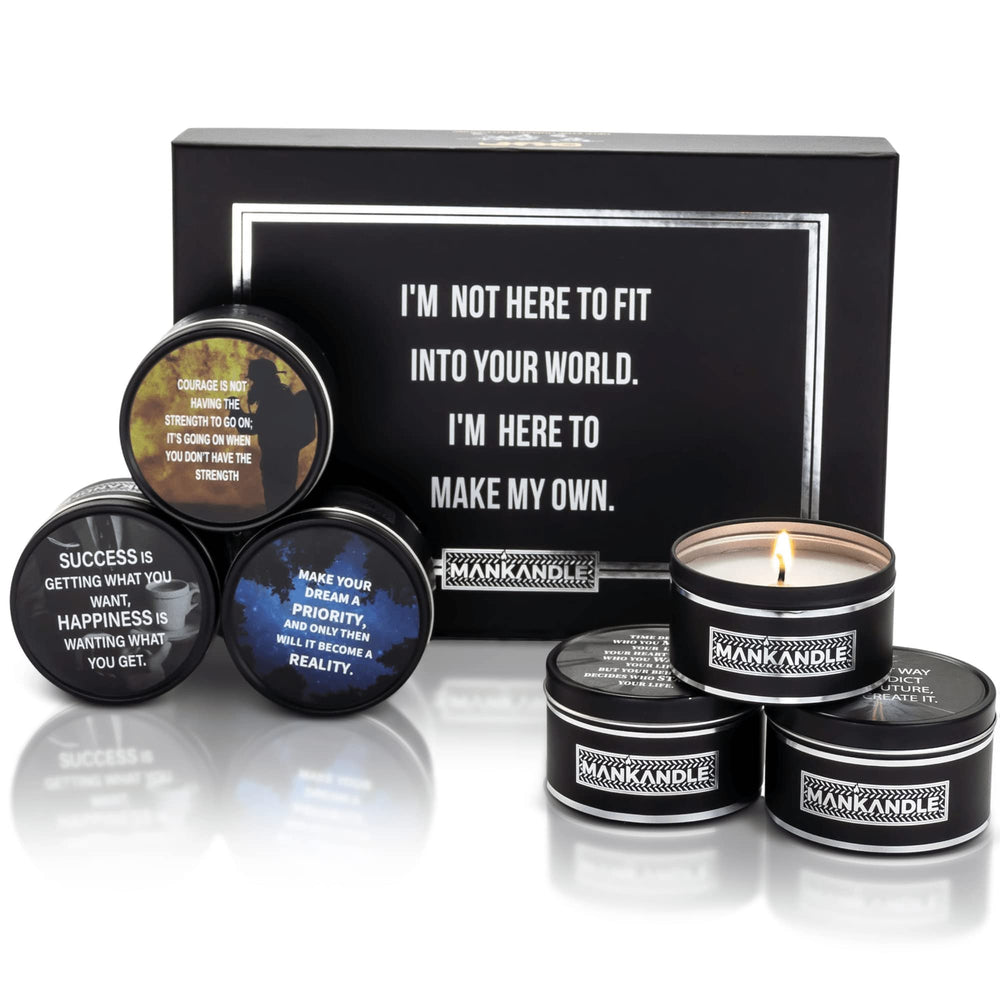 Majestic Zen gift-set black box showcasing six premium candles for gifting.