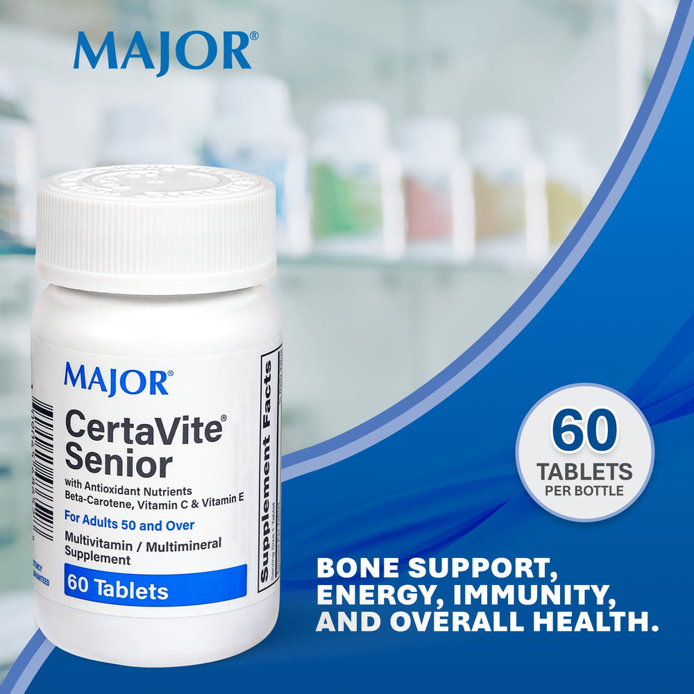Bottle of MAJOR CertaVite Senior Multivitamin by Major Pharmaceuticals
