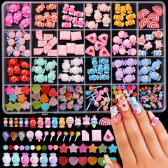 Major Dijit 3D nail charms flowers for bright DIY nail art accents