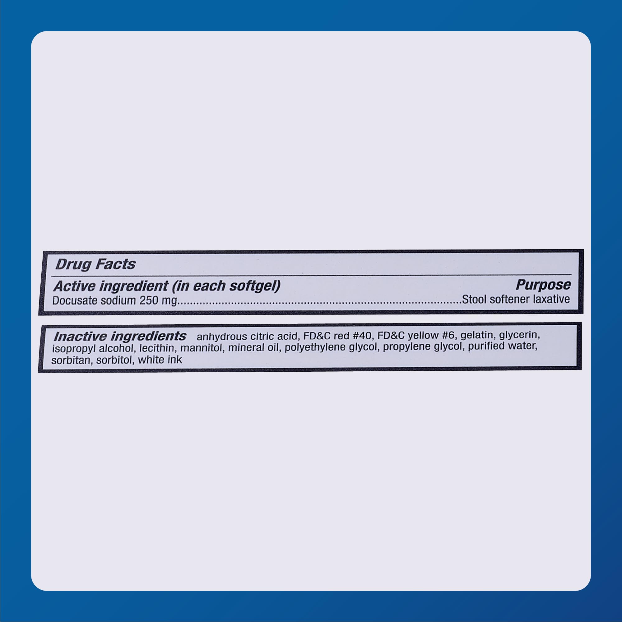 Daily-dose concept image for Major Docusate Sodium softgels
