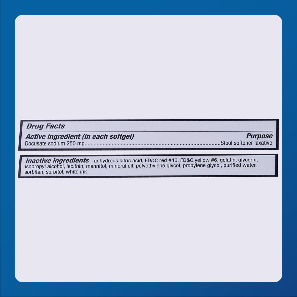 Daily-dose concept image for Major Docusate Sodium softgels