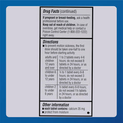 MAJOR Driminate packaging on shelf highlighting reliable motion sickness support