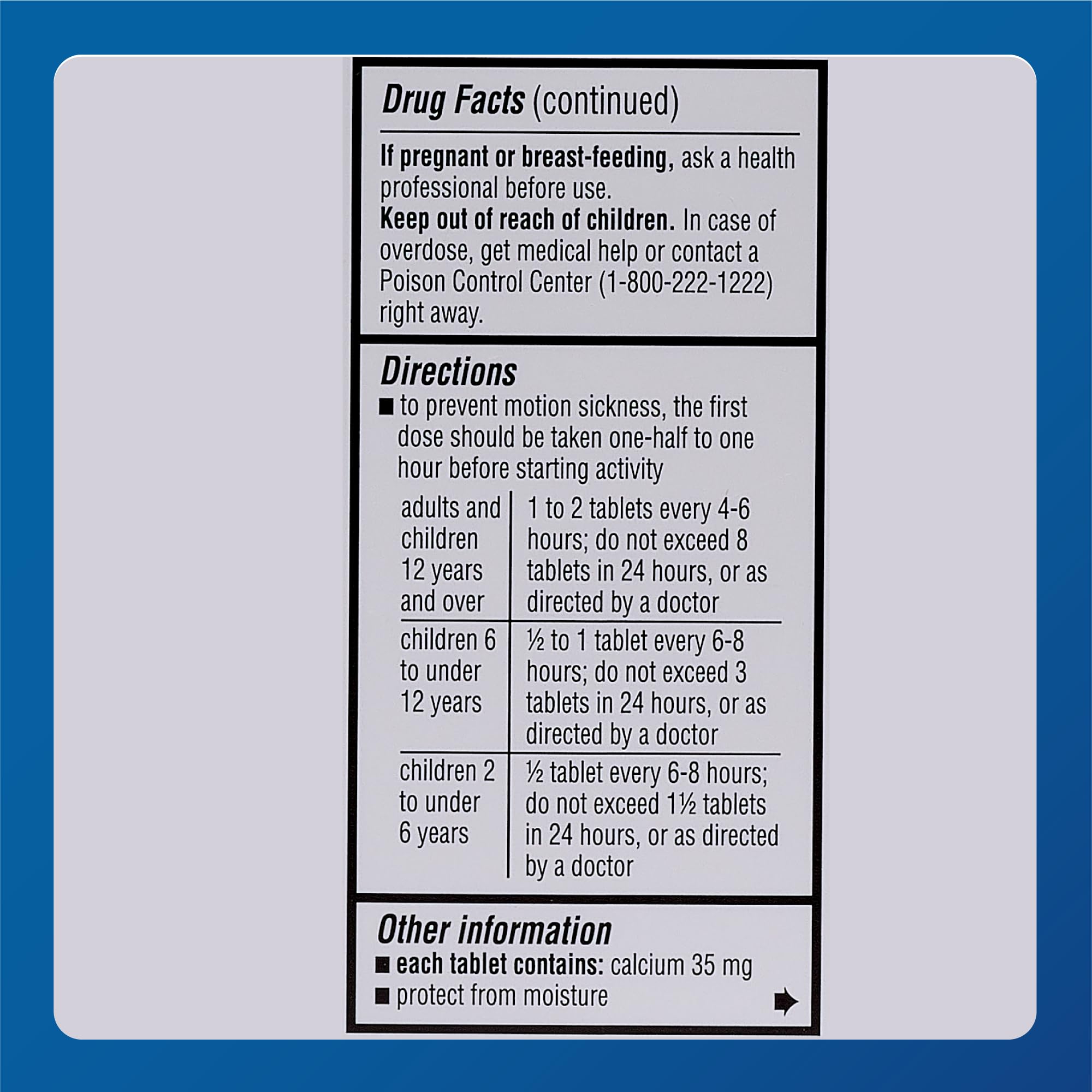 MAJOR Driminate pill-dispense shot emphasizes simple dosing during daily activities.