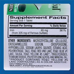 Supplement label and 100 count bottle imagery