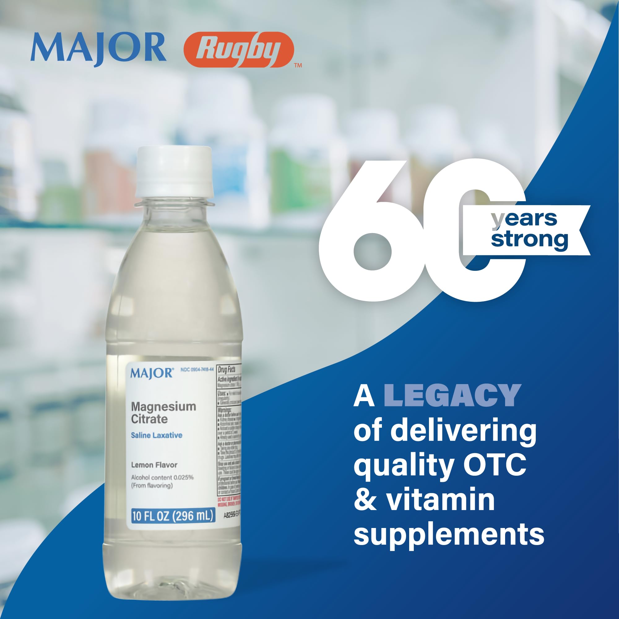 Instructions for use of Major Magnesium Citrate Saline Laxative Lemon 10oz