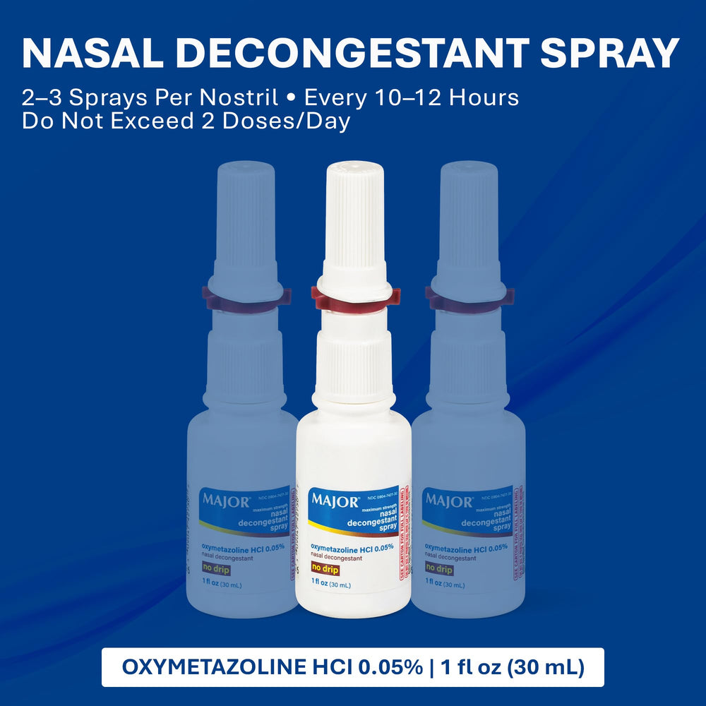 MAJOR non-drowsy no-drip formula for comfortable nasal use.