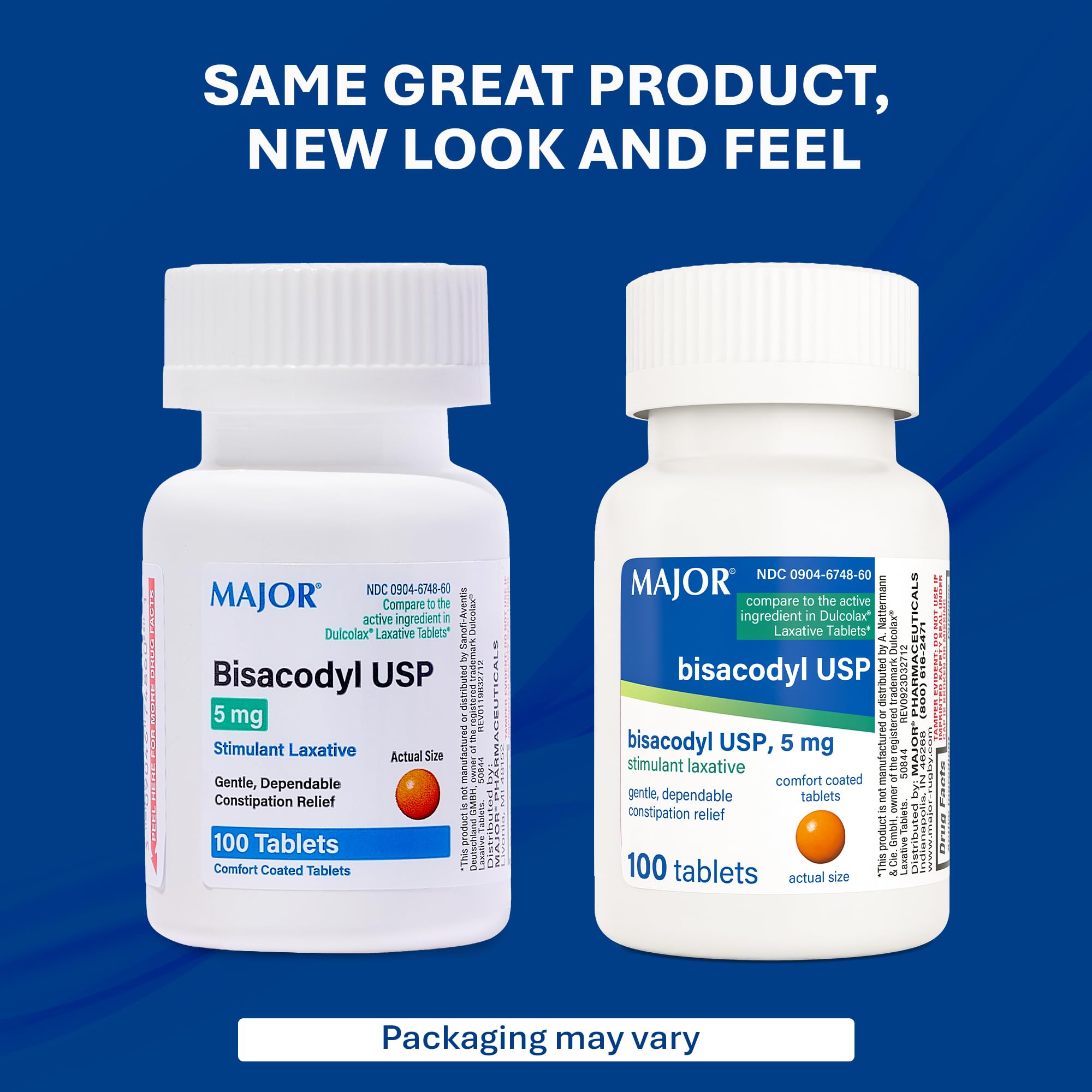 MAJOR Pharmaceuticals bottle and label signaling trusted OTC option.