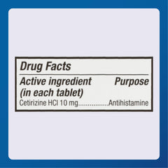 MAJOR brand packaging box highlighting allergy relief.